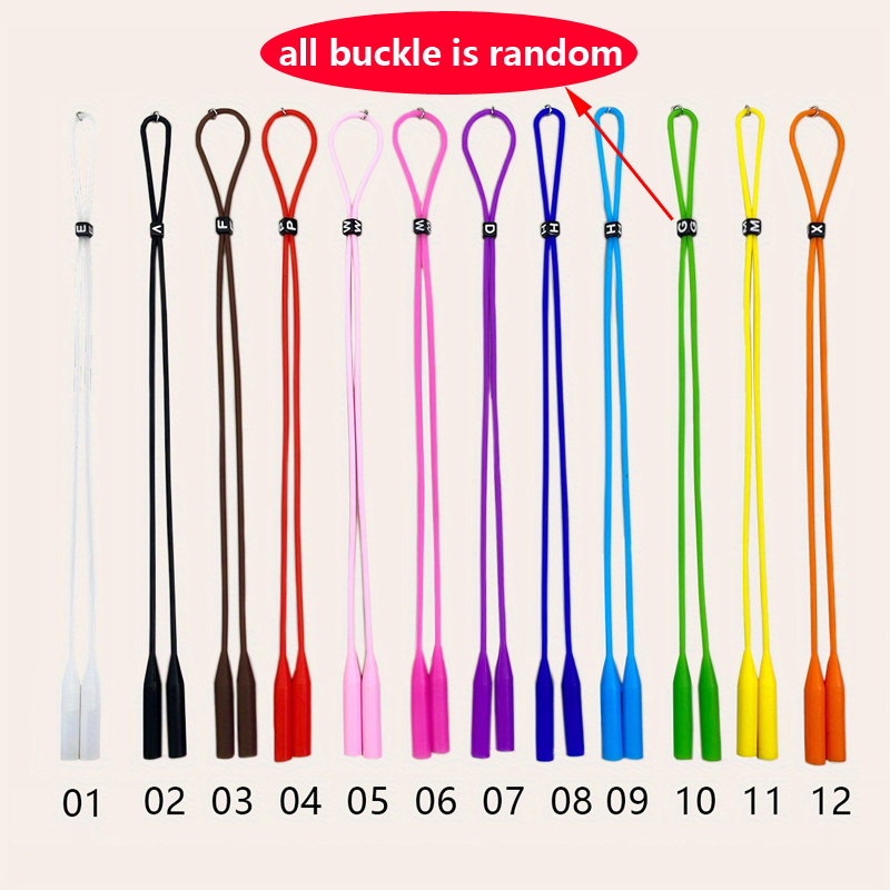 Sunglass Retainer Cord - 12 adet/24 adet Spor Gözlük Tutucu